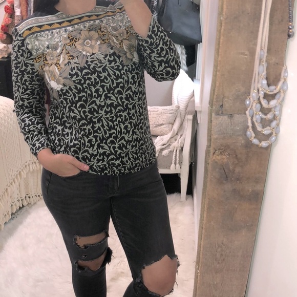 Ali Miles size small floral boho top - Picture 2 of 6